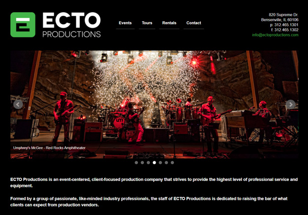 ECTO Productions website